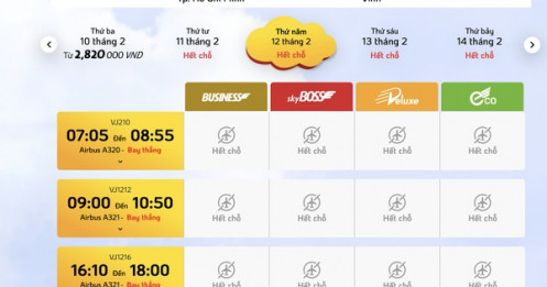 Sân bay Vinh chưa kịp mở cửa, vé máy bay Tết đi Nghệ An đã hết sạch