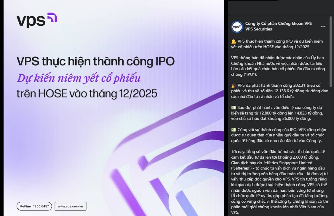 VPS thay Tổng Giám đốc ngay sau IPO, tiết lộ danh sách cổ đông lớn