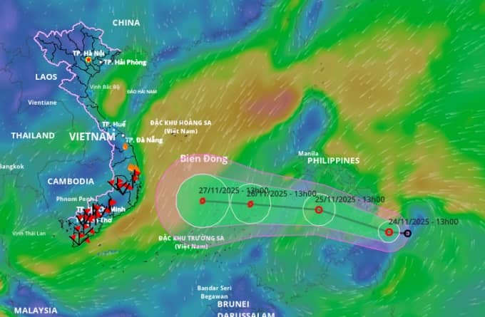 Miền Trung có thể sắp chịu ảnh hưởng của bão