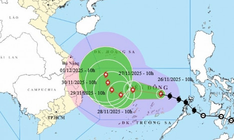 Hai kịch bản tác động của bão Koto đến Nam Trung Bộ