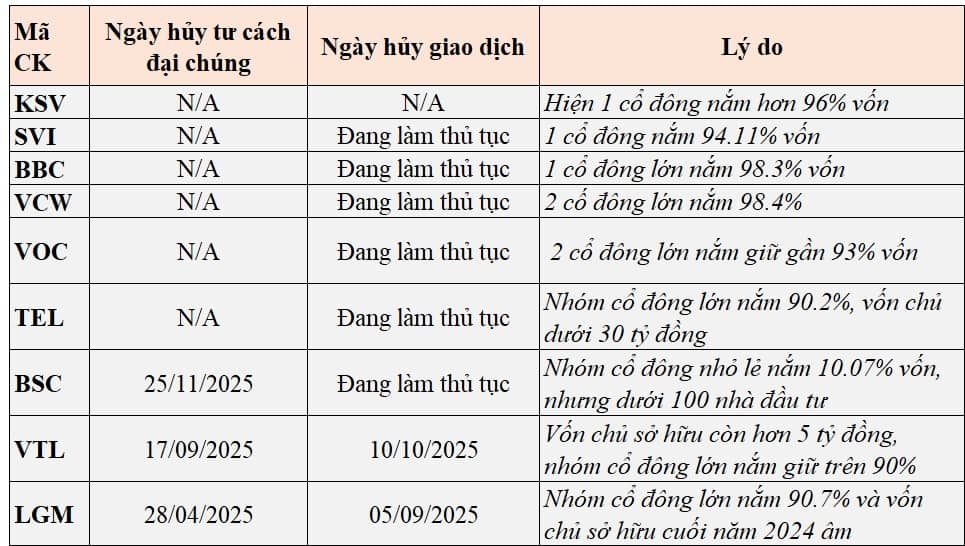 Nhiều doanh nghiệp mất chuẩn đại chúng rời sàn giữa làn sóng IPO quy mô lớn