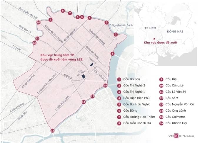 Xe vi phạm vùng hạn chế khí thải ở TP HCM có thể bị phạt 400.000 đồng