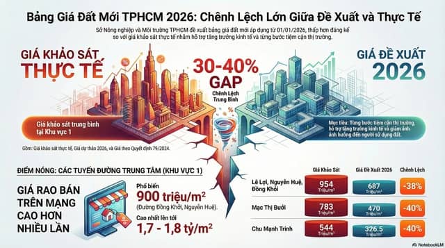 Bảng giá đất dự kiến áp dụng ở TP HCM cao hay thấp?