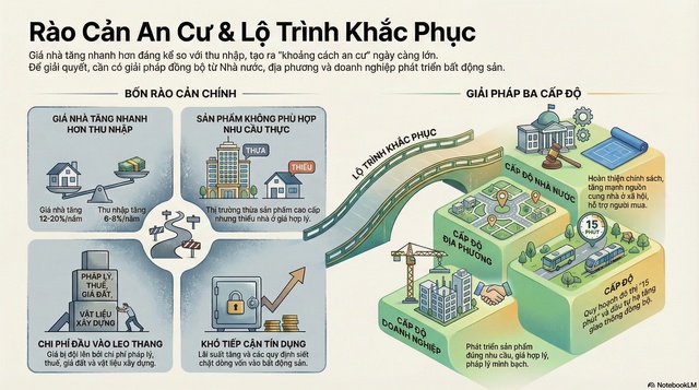 Nhận diện 4 rào cản khiến người dân ngày càng khó mua được nhà ở