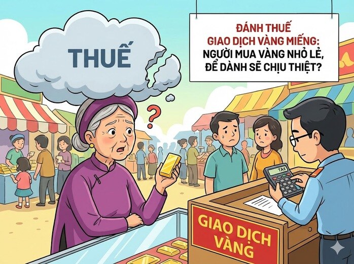 Đánh thuế giao dịch vàng miếng: Người mua vàng nhỏ lẻ, để dành sẽ chịu thiệt?