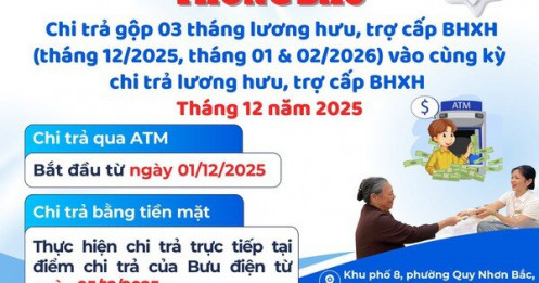 Lương hưu, trợ cấp gộp 3 tháng đang đến với người dân 4 tỉnh
