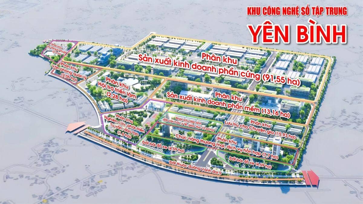 SGR, LCG dự kiến hoàn thành khu công nghệ thông tin gần 200ha tại Thái Nguyên vào quý 4/2028
