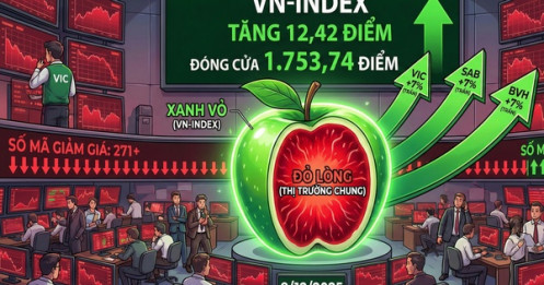 VN-Index vượt 1.750 điểm nhờ VIC tăng trần, danh mục nhà đầu tư vẫn "đỏ lửa"