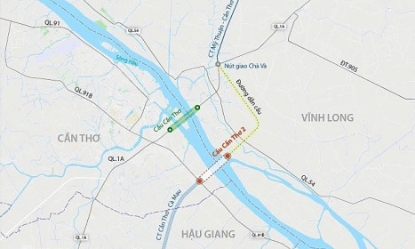 Đề xuất gần 30.000 tỷ đồng xây cầu Cần Thơ 2