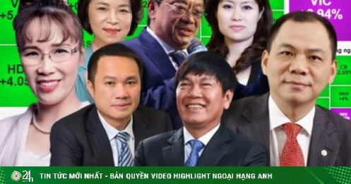 Bất ngờ tài sản 7 người giàu nhất Việt Nam vượt mốc 1,1 triệu tỷ đồng