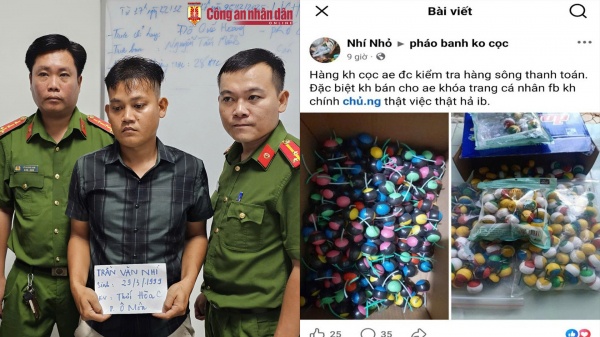 Rao bán pháo, linh kiện súng trên mạng kèm khuyến cáo “không bán cho anh em khoá trang Facebook”