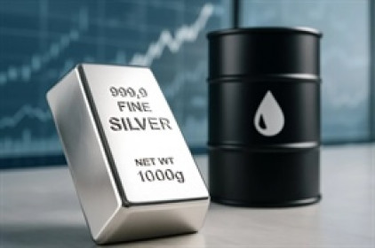Giá 1 ounce bạc vượt 1 thùng dầu: Sự chuyển giao giữa hai kỷ nguyên kinh tế.
