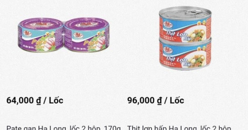 Một siêu thị thông báo thu hồi đồ hộp Hạ Long trên toàn hệ thống