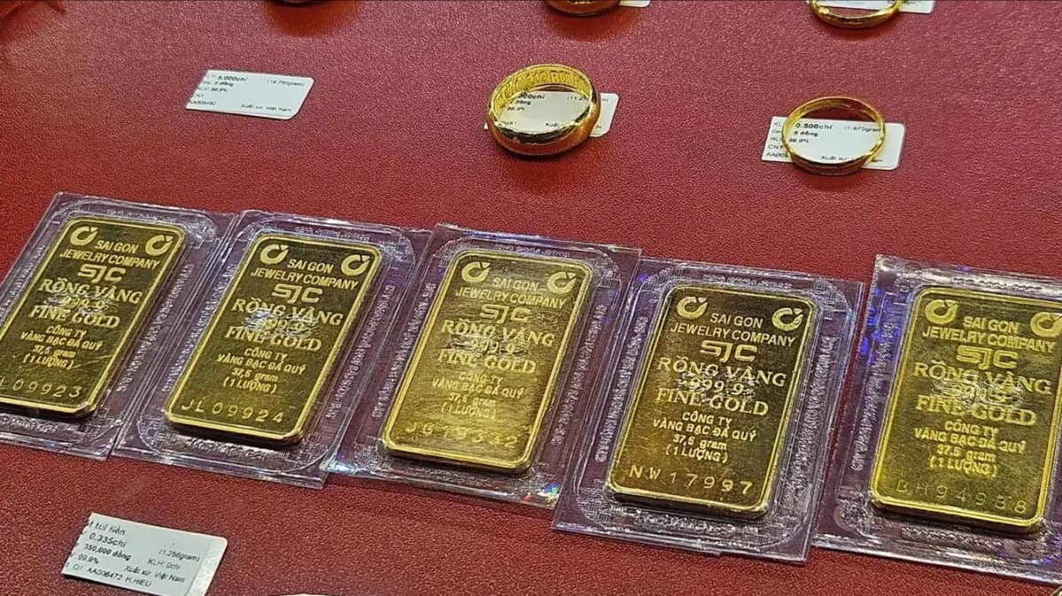Giá vàng đồng loạt tăng