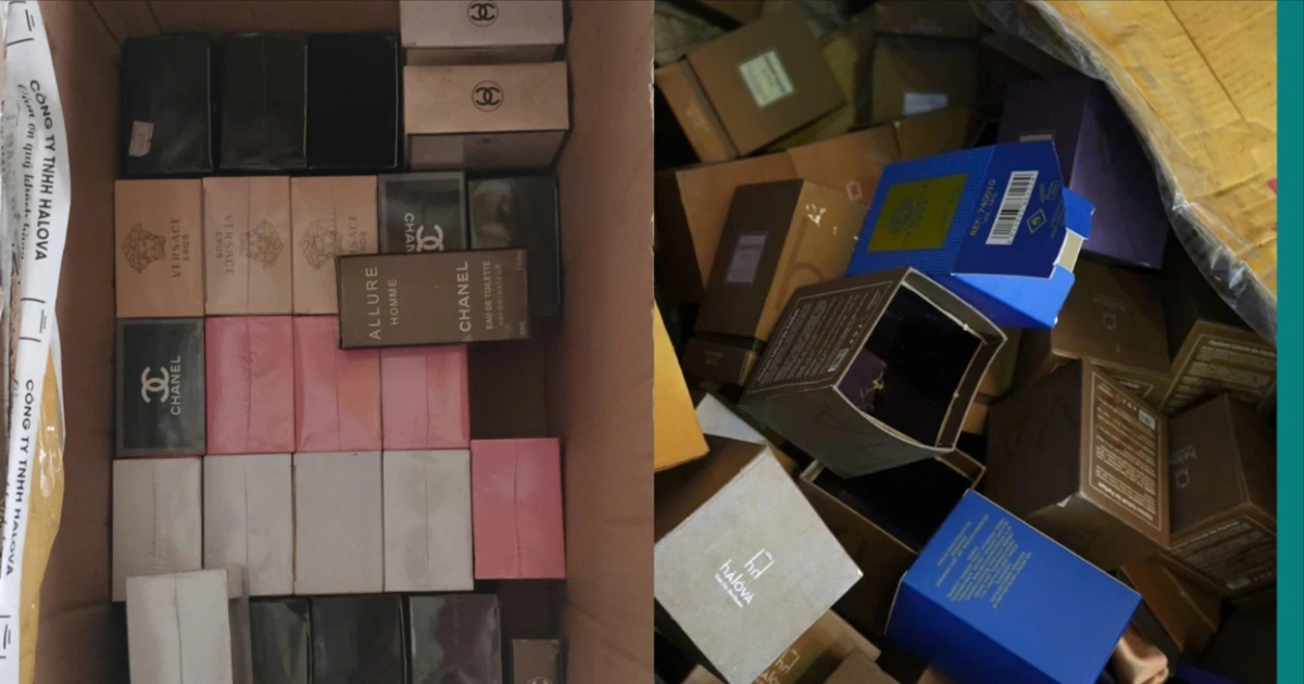 Thu giữ hàng nghìn chai nước hoa Dior, Chanel giả được pha chế từ nguyên liệu mua ở chợ Kim Biên