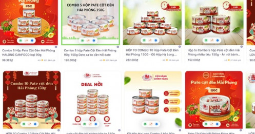 Người tiêu dùng đã mua bao nhiêu hộp pate Cột đèn Hải Phòng trên online?