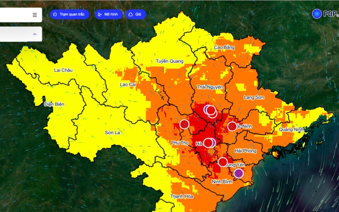 Chất lượng không khí Hà Nội rất xấu