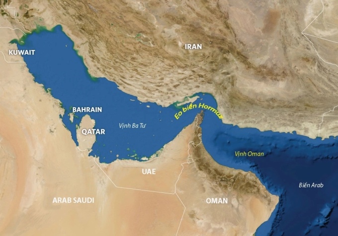 Căng thẳng Mỹ-Iran đe dọa Eo biển Hormuz, giá dầu tăng mạnh