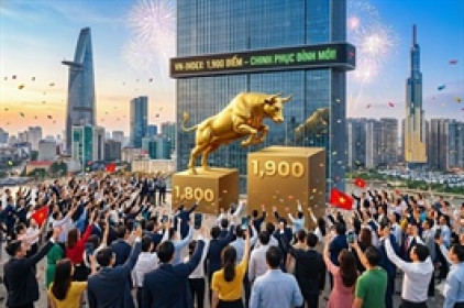 Một tuần sau pha vượt 1,800, VN-Index chính thức chinh phục mốc 1,900