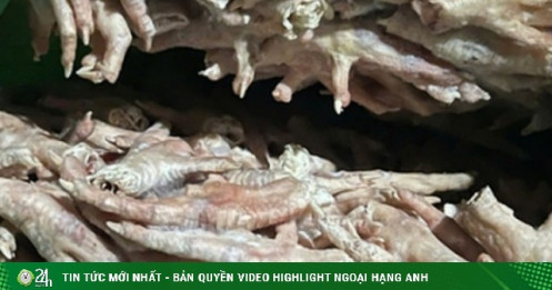 Phát hiện hơn 3 tấn chân gà đông lạnh trong bao dứa không rõ nguồn gốc