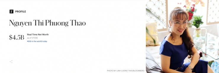 5 tỷ phú Việt Nam đang đứng đâu trên bảng xếp hạng toàn cầu theo Forbes?