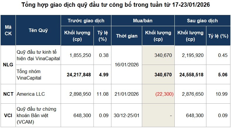 Quỹ cơ cấu danh mục trong mùa báo cáo quý 4