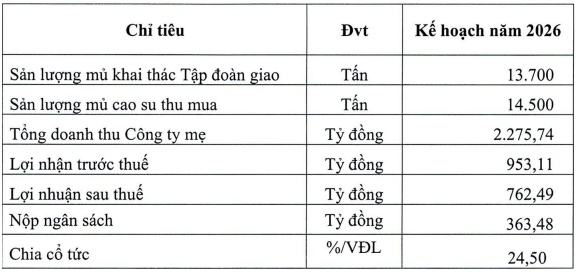 Cổ phiếu PHR kịch trần sau khi doanh nghiệp công bố kế hoạch 2026