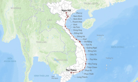 Đề xuất điều chỉnh hướng tuyến đường sắt tốc độ cao Bắc Nam qua Ninh Bình