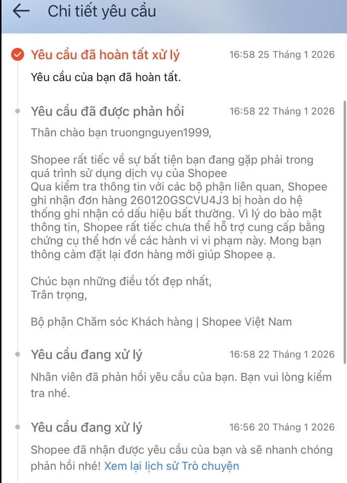 Shopee nói gì khi đơn hàng săn sale của người mua bất ngờ bị hủy?