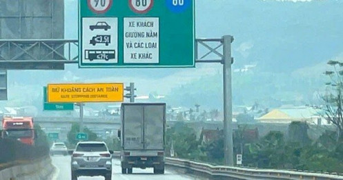 Tốc độ tối đa trên một số tuyến cao tốc