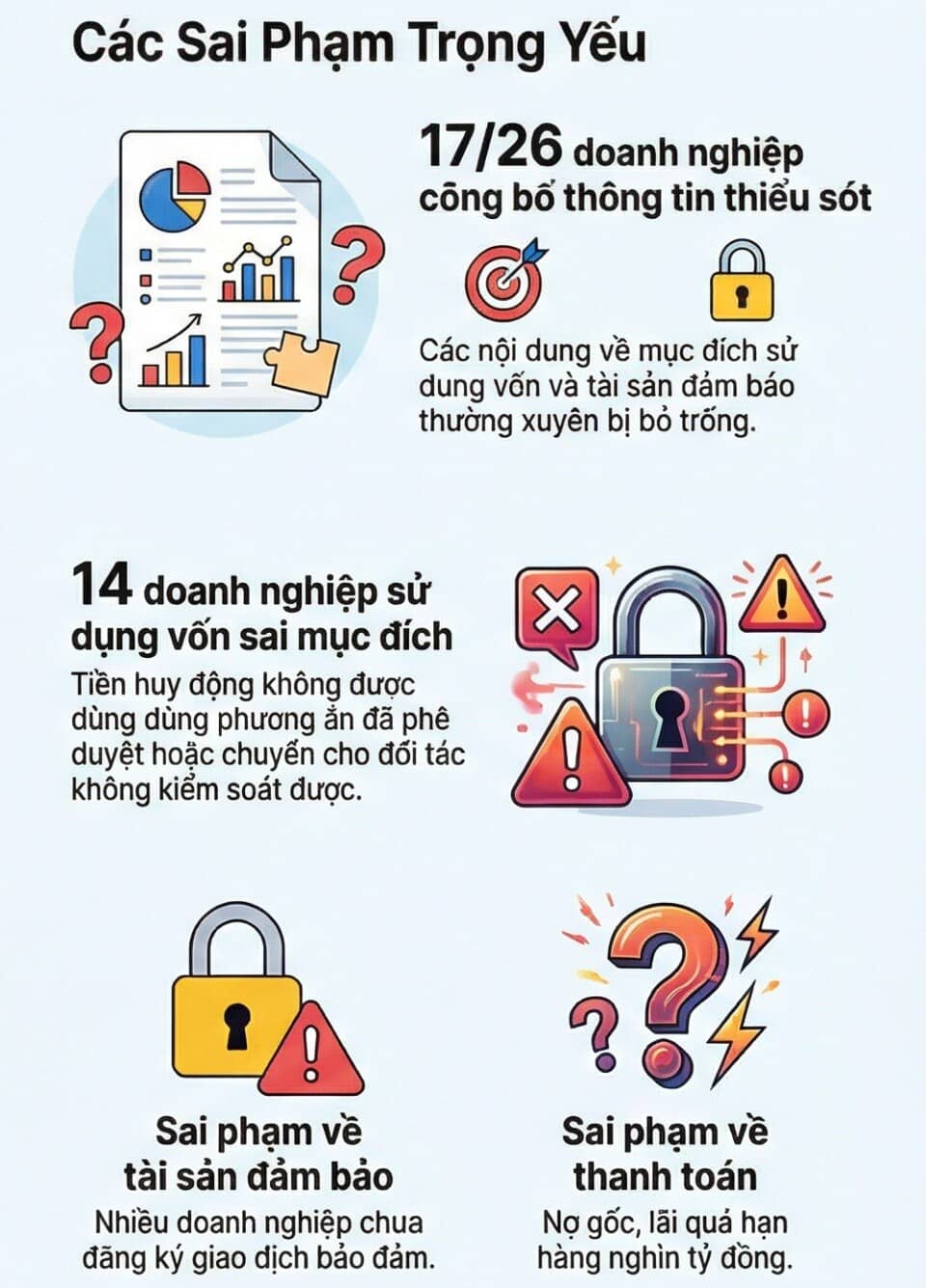 Thêm nhiều doanh nghiệp vi phạm phát hành trái phiếu