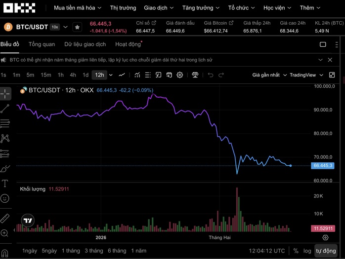 Thị trường tiền số hôm nay, 19-2: Giá Bitcoin lại chao đảo