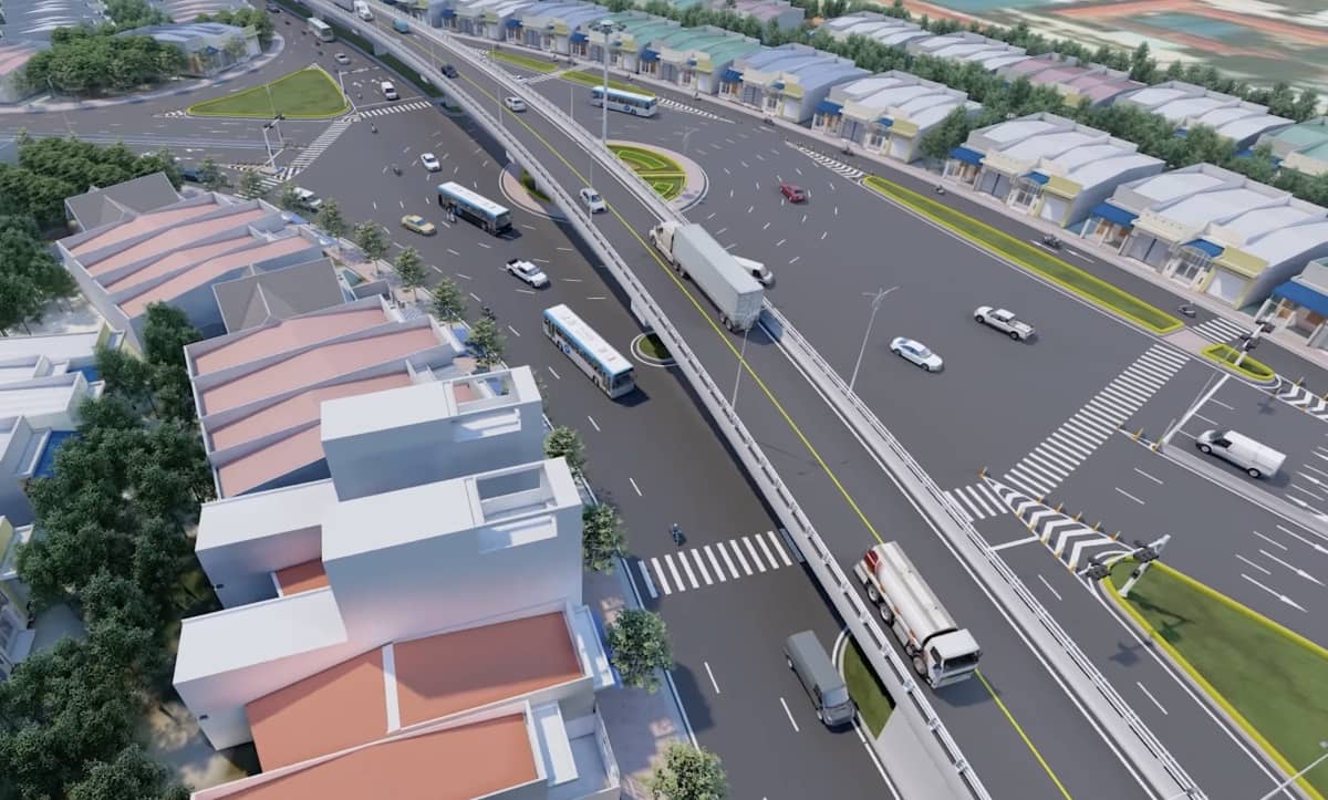 Phối cảnh tuyến đường huyết mạch phía tây TP HCM mở rộng gấp bốn