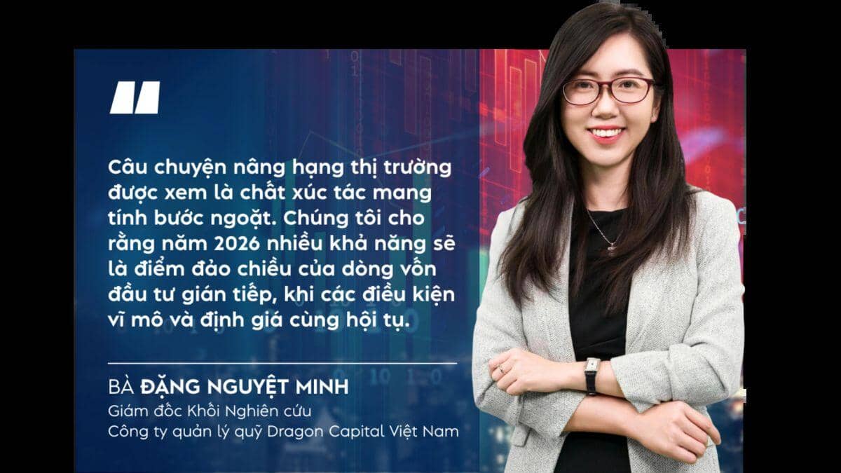 Dòng vốn ngoại 2026 sẽ ‘hướng nội’ sau năm cao trào bán ròng