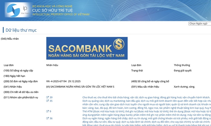 Sacombank sắp đổi tên thành Ngân hàng Sài Gòn Tài Lộc Việt Nam?