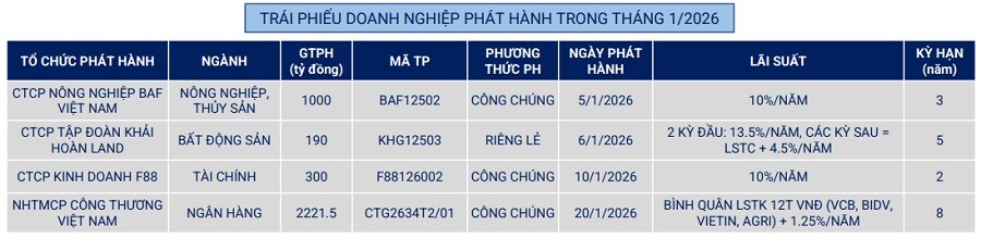 VBMA: Lượng trái phiếu mua lại trước hạn trong tháng 1 giảm 97%