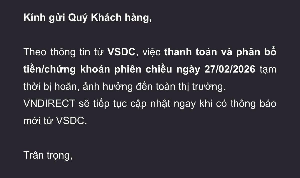 Lý do thanh toán giao dịch chứng khoán chậm trễ