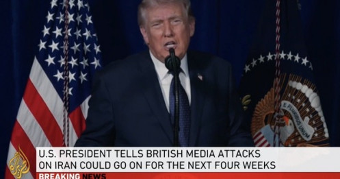 Tổng thống Donald Trump: Xung đột với Iran có thể kéo dài 4 tuần