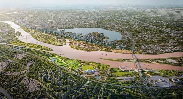 Hà Nội tạm dừng cấp phép xây dựng khu vực trục đại lộ cảnh quan sông Hồng