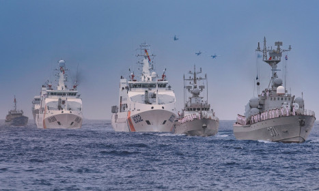 Hải quân Việt Nam - Trung Quốc huấn luyện chung trên biển Vịnh Bắc Bộ