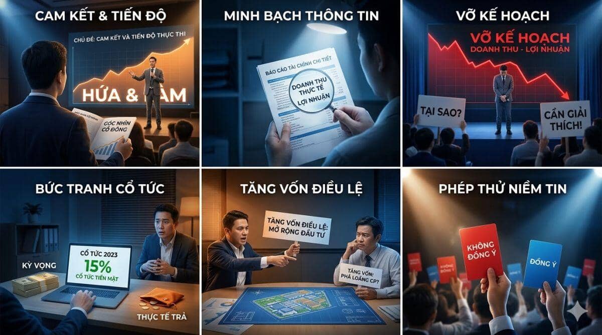 Cam kết doanh nghiệp dưới góc nhìn cổ đông