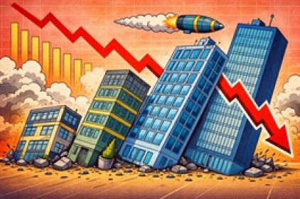 Chiến sự Trung Đông càng làm tình cảnh cổ phiếu bất động sản thêm bi đát