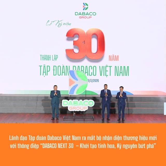 Dabaco kỷ niệm 30 năm thành lập và ra mắt bộ nhận diện, tầm nhìn mới