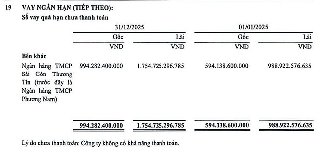 Vay hơn 5.8 ngàn lượng vàng SJC từ năm 2009, một doanh nghiệp gánh nợ hơn 2,700 tỷ