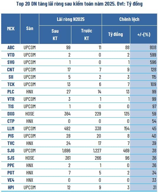 Kiểm toán “vén màn” lợi nhuận: Còn lại bao nhiêu là thực?