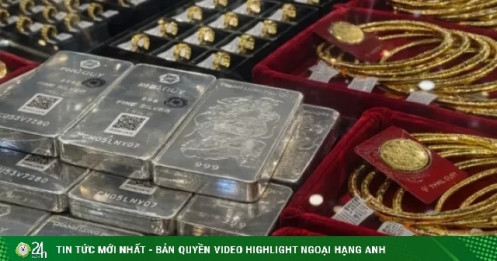 Giá vàng bạc tăng giảm trái chiều