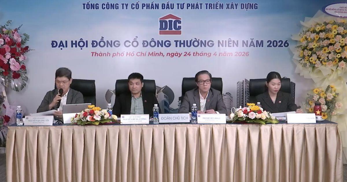 ĐHĐCĐ DIG: Kế hoạch 2026 đi lùi, muốn vay 1.4 ngàn tỷ để triển khai 2 dự án chung cư