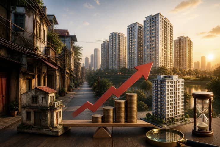 Nhà trong ngõ Hà Nội chạm 253 triệu đồng/m2: Người mua “choáng”, thị trường phân hóa rõ nét