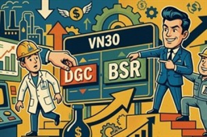 DGC bị loại khỏi VN30, BSR thay thế