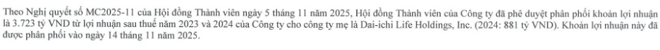 Dai-ichi Life Việt Nam: Biên khả năng thanh toán giảm, nộp bổ sung lượng lớn thuế, chuyển hơn 3.7 ngàn tỷ về công ty mẹ